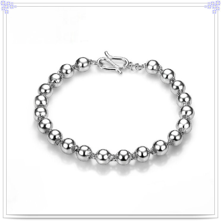 SILVER BEADED BRACELETS